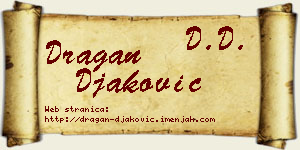 Dragan Đaković vizit kartica